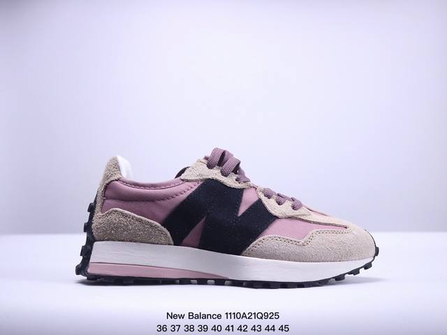 公司级New Balance MS327 复古休闲运动慢跑鞋 以更纯粹的复古风格设计打造的全新造型 侧身还以解构设计 将 N 字标志以做旧压花样式呈现 XM1