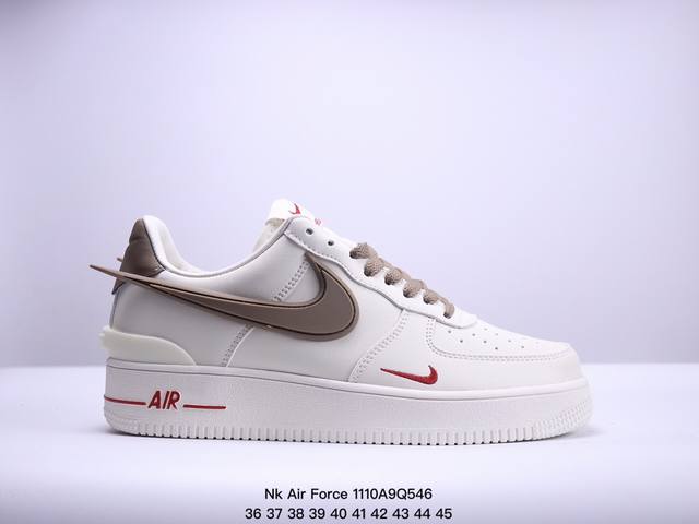 耐克 空军一号 AF1 低帮休闲板鞋 Ambush x Nk Air Force 1'07 Low SP 空军一号联名标志性的Swoosh延伸至鞋跟之外，鞋舌和