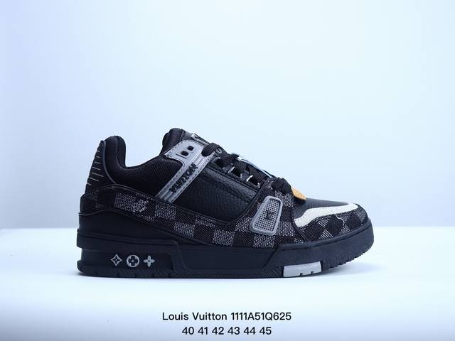 公司级全新LV路易威登Louis Vuitton Trainer Sneaker Low休闲运动文化百搭板鞋 尺码:36-45 XM1111Q625