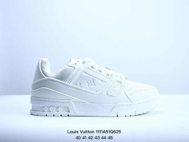 公司级全新LV路易威登Louis Vuitton Trainer Sneaker Low休闲运动文化百搭板鞋 尺码:36-45 XM1111Q625