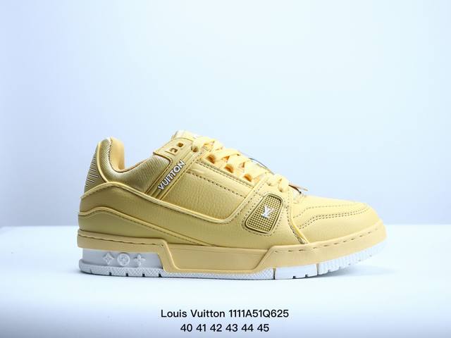 公司级全新LV路易威登Louis Vuitton Trainer Sneaker Low休闲运动文化百搭板鞋 尺码:36-45 XM1111Q625