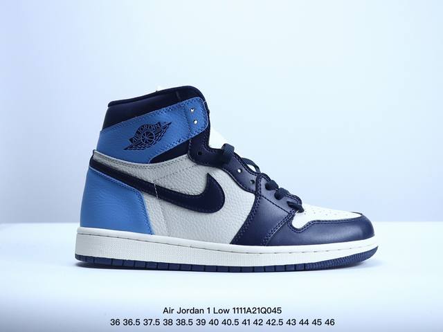 耐克 乔丹Air Jordan 1 Low AJ1 乔1 乔丹1代aj1 低帮复古文化休闲运动篮球鞋。从1985 年面世的元年款汲取设计灵感，采用简洁大方的经典