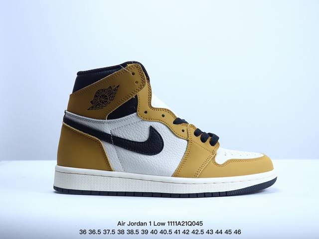 耐克 乔丹Air Jordan 1 Low AJ1 乔1 乔丹1代aj1 低帮复古文化休闲运动篮球鞋。从1985 年面世的元年款汲取设计灵感，采用简洁大方的经典