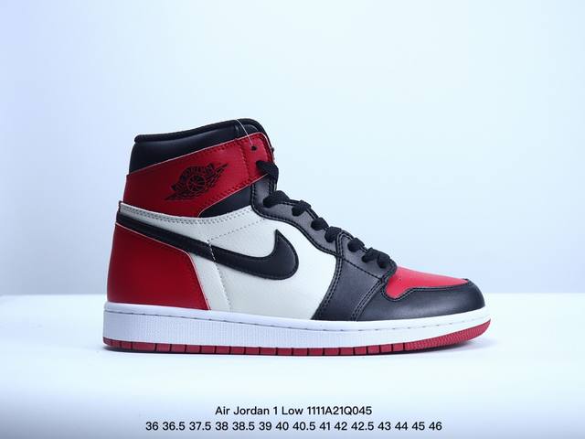 耐克 乔丹Air Jordan 1 Low AJ1 乔1 乔丹1代aj1 低帮复古文化休闲运动篮球鞋。从1985 年面世的元年款汲取设计灵感，采用简洁大方的经典