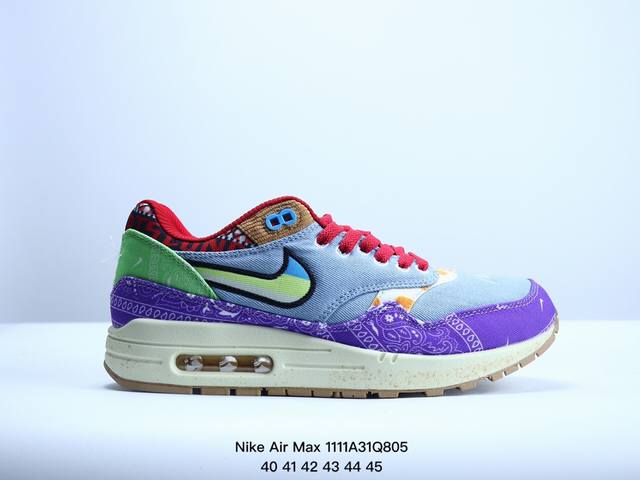 真标耐克Nike Air Max 1 半掌气垫复古跑步鞋 货号：CV1639-001 XM1111Q805