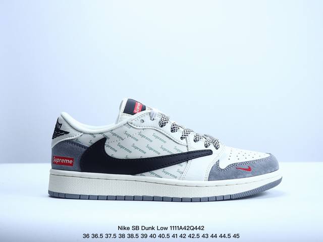 海外爆款限量发售！公司级 Nike SB Dunk Low“斯图西 绑带弹幕灰勾” 周年高端定制 低帮休闲板鞋 定制鞋盒 大厂纯原品质出货 超高清洁度 皮料切割