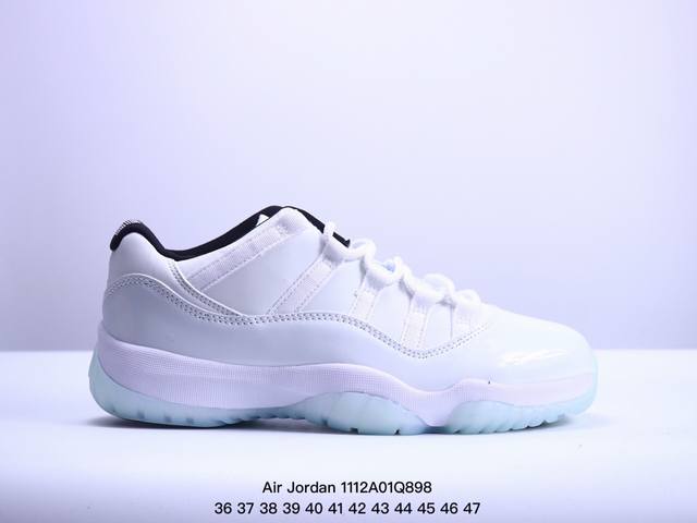 真标耐克Nike Air Jordan 11 Retro Low Concord AJ11代迈克尔 乔丹中帮运动文化篮球鞋 货号:AV2187-117 尺码:3