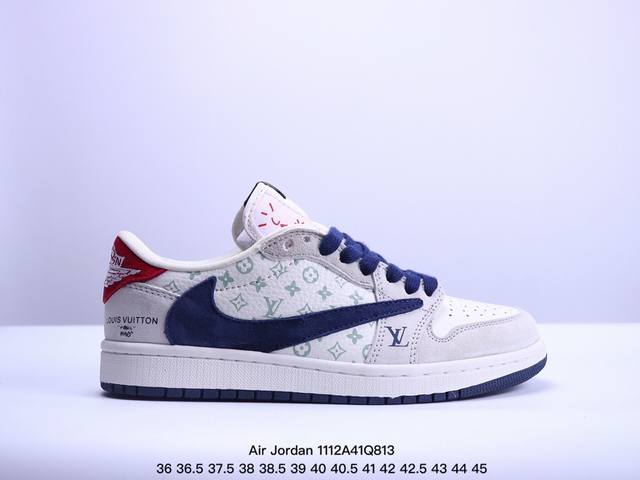 公司级AJ1倒勾Travis Scott x Air Jordan 1 ” Reverse Mocha “ AJ1乔1 TS 闪电 联名倒钩 低帮文化篮球鞋 货