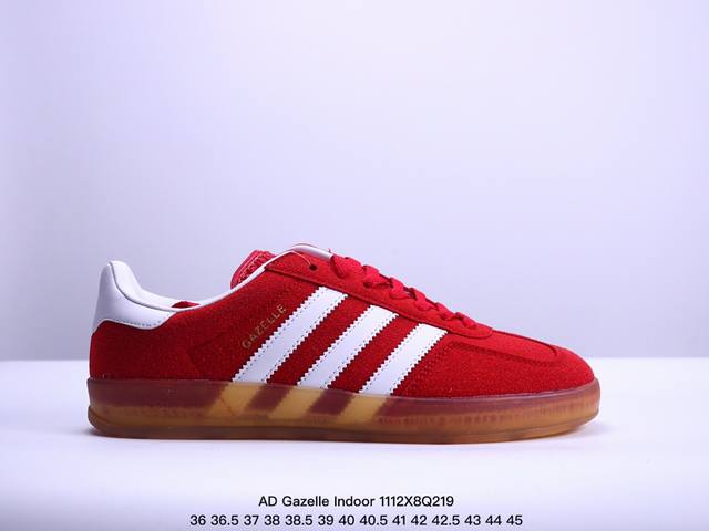 AD Gazelle Indoor Trainers 羚羊内训系列低帮复古百搭休闲运动德训风板鞋 IG9979 年代经典的复刻版！自 年代以足球训练鞋面世以来,