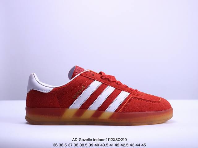 AD Gazelle Indoor Trainers 羚羊内训系列低帮复古百搭休闲运动德训风板鞋 IG9979 年代经典的复刻版！自 年代以足球训练鞋面世以来,