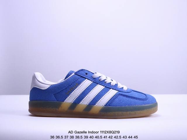 AD Gazelle Indoor Trainers 羚羊内训系列低帮复古百搭休闲运动德训风板鞋 IG9979 年代经典的复刻版！自 年代以足球训练鞋面世以来,