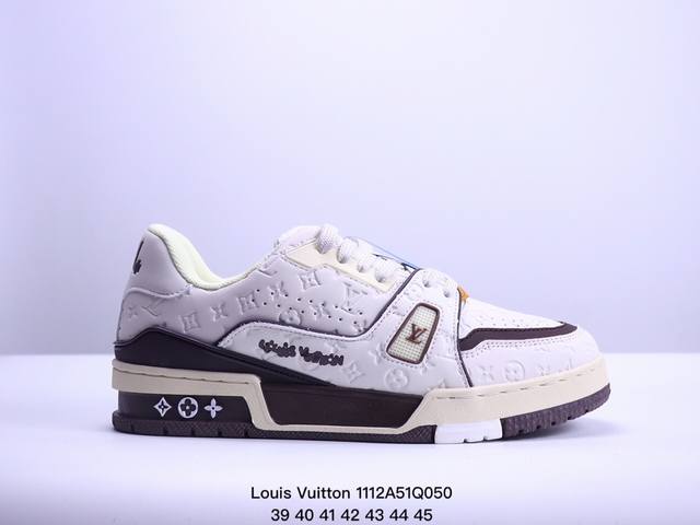 路易威登 Louis Vuitton LV路易威登板鞋 新款 LV Trainer最新配色运动鞋 L家 篮球鞋风格运动鞋 该鞋由艺术总监 VIRGIL ABLO