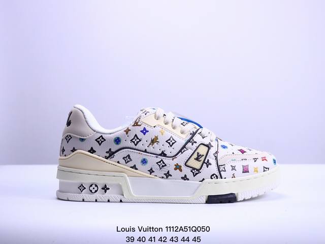 路易威登 Louis Vuitton LV路易威登板鞋 新款 LV Trainer最新配色运动鞋 L家 篮球鞋风格运动鞋 该鞋由艺术总监 VIRGIL ABLO