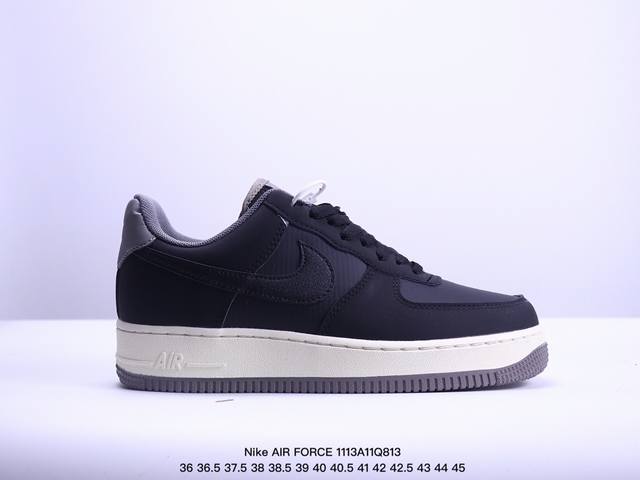 真标Stussy x NK Air Force 1 ‘07 “White Cool” 斯图西联名空军一号低帮休闲板鞋“白麻布电绣钩子”原楦原纸版开发数据 同源6