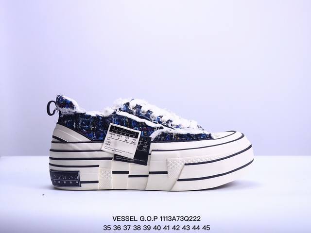 公司级吴建豪个人新锐品牌xVESSEL G.O.P Mule Slip On 重工解构厚底软木百搭乞丐风增高板鞋半拖！古法手工艺与皮鞋工艺完美结合制造 世界上第