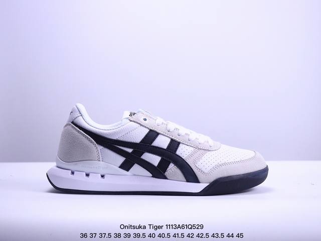 亚瑟士 Onitsuka Tiger Uitimate 81 EX 鬼冢虎 40周年纪念款透气舒适休闲鞋 #鞋面采用头层牛皮＋反毛皮打造，从款式颜色造型上体现出