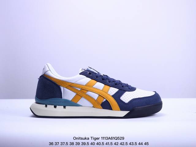 亚瑟士 Onitsuka Tiger Uitimate 81 EX 鬼冢虎 40周年纪念款透气舒适休闲鞋 #鞋面采用头层牛皮＋反毛皮打造，从款式颜色造型上体现出