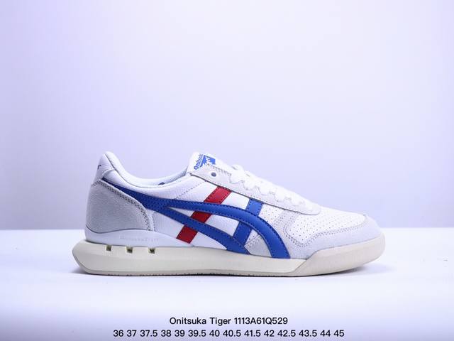 亚瑟士 Onitsuka Tiger Uitimate 81 EX 鬼冢虎 40周年纪念款透气舒适休闲鞋 #鞋面采用头层牛皮＋反毛皮打造，从款式颜色造型上体现出