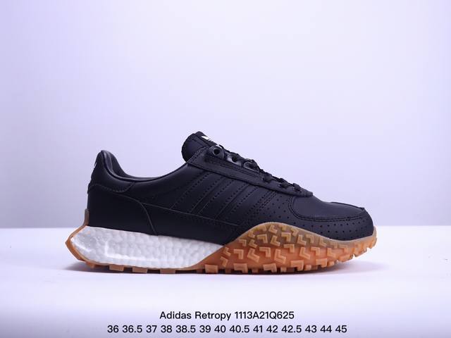 公司级Adidas Retropy E5 W.R.P 织物 运动舒适 减震防滑耐磨轻便 阿迪达斯 低帮 运动休闲鞋 以70年代经典跑步鞋为灵感 新鲜演绎复古造型