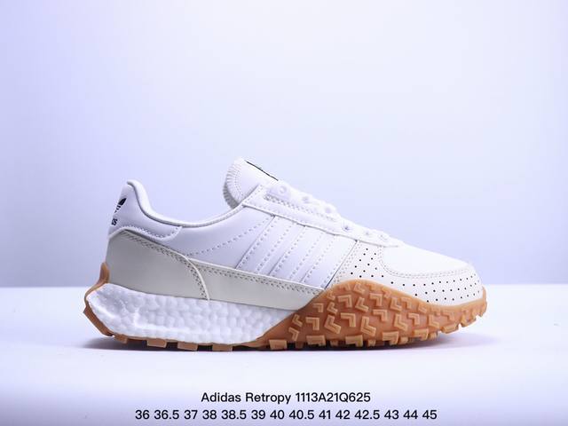 公司级Adidas Retropy E5 W.R.P 织物 运动舒适 减震防滑耐磨轻便 阿迪达斯 低帮 运动休闲鞋 以70年代经典跑步鞋为灵感 新鲜演绎复古造型