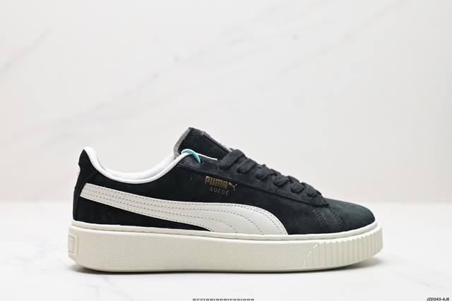 公司级puma Suede Platform Core复古单品 彪马 防滑耐磨低帮德训板鞋 货号:396057 01 尺码:36 37 37.5 38 38.5