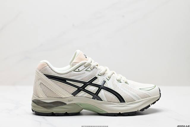 公司级亚瑟士asics Gel-Flux Cn 运动休闲透气专业跑 鞋 进口双层丝纤维工程网布鞋面 轻量舒适透 气材质中底3D可视gel缓震胶效果 升級flyt