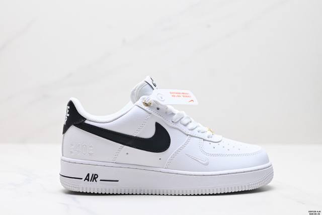 真标耐克nike Air Force 1‘07 空军一号低帮百搭休闲运动板鞋。柔软、弹性十足的缓震性能和出色的中底设计，横跨复古与现代的外型结合，造就出风靡全球