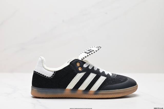 真标adidas Originals Wb Pony Tonal Samba Og 桑巴舞系列绅士德训足球风百搭低帮休闲运动板鞋 货号:Ie0580 尺码:36