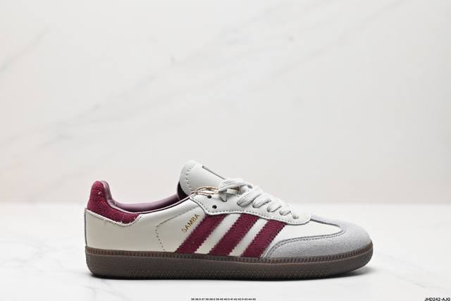 公司级阿迪达斯三叶草adidas Originals Samba Og 桑巴舞系列绅士德训足球风百搭低帮休闲运动板鞋 货号:Id1482 尺码:36 36.5