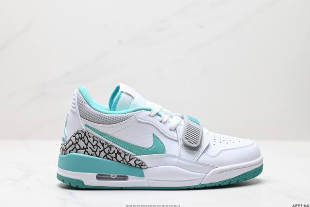 福利公司级三合一最强合体，多种新配色回归耐克nike Air Jordan Legacy 312 Low”White Grey Fog Blue Red“乔丹最