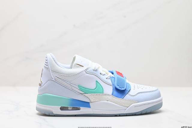 福利公司级三合一最强合体，多种新配色回归耐克nike Air Jordan Legacy 312 Low”White Grey Fog Blue Red“乔丹最