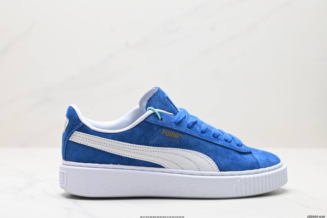 公司级puma Suede Platform Core复古单品 彪马 防滑耐磨低帮德训板鞋 货号:395205 01 尺码:36 37 37.5 38 38.5