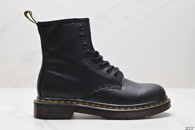 公司级dr.Martens马汀博士 Martens 1460 Smooth Leather Platform系列松糕高帮英伦骑士朋克复古机车厚底粗跟 马丁靴 采