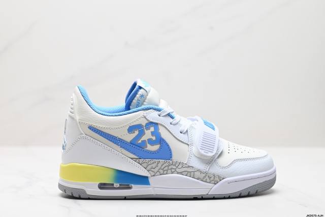 公司级三合一最强合体，多种新配色回归耐克nike Air Jordan Legacy 312 Low”White Grey Fog Blue Red“乔丹最强三