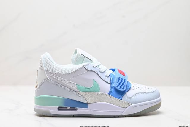 公司级三合一最强合体，多种新配色回归耐克nike Air Jordan Legacy 312 Low”White Grey Fog Blue Red“乔丹最强三