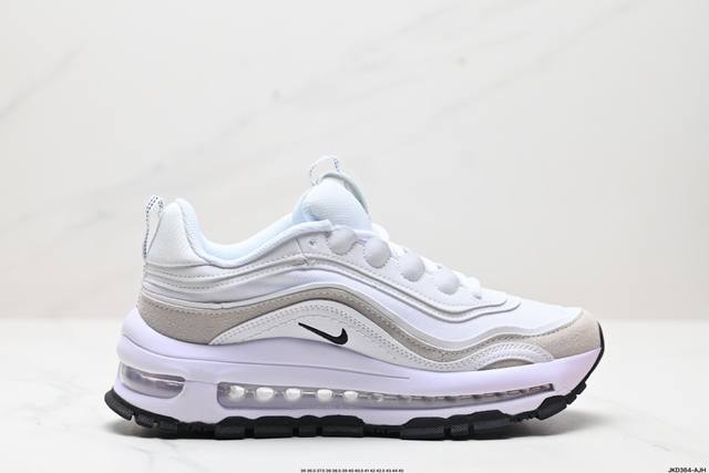 公司级nike Air Max 97 小勾子弹复古全掌气垫休闲运动鞋 正确子弹头鞋型 鞋身swoosh视觉呈现效果 以创新搭载可视全掌max Air和演绎疾速风