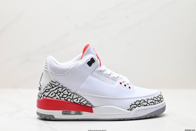 公司级nike Air Jordan 3 Retro皮革 潮流 防滑耐磨包裏性 中帮 复古篮球鞋 缜密拉帮及中底钢印细节 全新底模 货号:136064 148