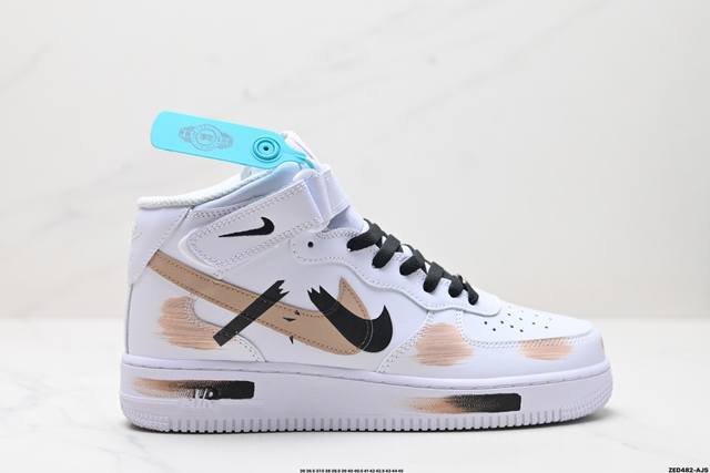 公司级nike Air Force 1 Mid 07 原楦头原纸板 打造纯正中帮空军版型 专注外贸渠道 全掌内置蜂窝气垫 原盒配件 原厂中底钢印、拉帮完美 官方