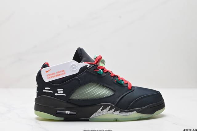 公司级nike Air Jordan 5 Retro Low 迈克尔 乔丹aj5代低帮复古休闲运动文化篮球鞋 货号:Da8016-100 尺码:36 36.5