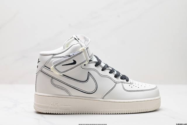 公司级nike Air Force 1 Mid 07 原楦头原纸板 打造纯正中帮空军版型 专注外贸渠道 全掌内置蜂窝气垫 原盒配件 原厂中底钢印、拉帮完美 官方