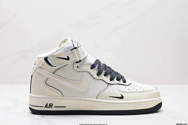 公司级nike Air Force 1 Mid 07 原楦头原纸板 打造纯正中帮空军版型 专注外贸渠道 全掌内置蜂窝气垫 原盒配件 原厂中底钢印、拉帮完美 官方