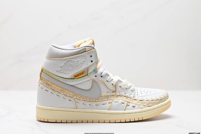 公司级union X Nike Air Jordan 1 High Aj1乔1高帮休闲板鞋 货号:Fd2565-100 尺码:36 36.5 37.5 38 3