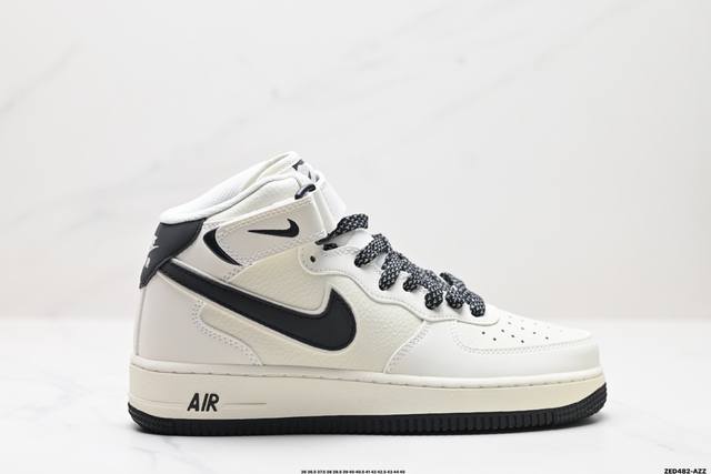 公司级nike Air Force 1 Mid 07 原楦头原纸板 打造纯正中帮空军版型 专注外贸渠道 全掌内置蜂窝气垫 原盒配件 原厂中底钢印、拉帮完美 官方