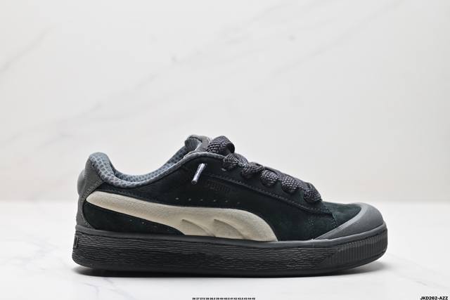 公司级puma Suede Xl Crush复古单品 彪马 防滑耐磨低帮德训板鞋 货号:399415 01 尺码:36 37 37.5 38 38.5 39 4