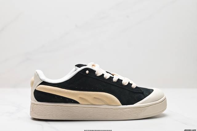 公司级puma Suede Xl Crush复古单品 彪马 防滑耐磨低帮德训板鞋 货号:399415 01 尺码:36 37 37.5 38 38.5 39 4