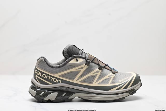 公司级salomon Xa Pro Xt-6 Gtx萨洛蒙户外越野跑鞋 鞋面采用sensifit贴合技术 全方位贴合包裹脚型 鞋跟部鞋底牵引设计 提供强大的抓地