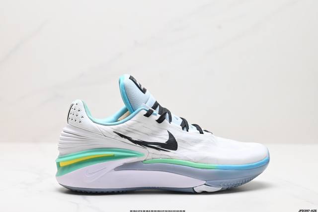 真标nike Air Zoom G.T.Cut 2 Er 缓震耐磨 篮球鞋 采用热熔织物鞋面材质 搭配全掌renew科技泡棉缓震中底 外置优质橡胶大底 货号:D