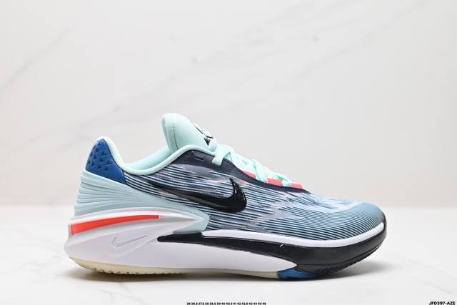 真标nike Air Zoom G.T.Cut 2 Er 缓震耐磨 篮球鞋 采用热熔织物鞋面材质 搭配全掌renew科技泡棉缓震中底 外置优质橡胶大底 货号:D