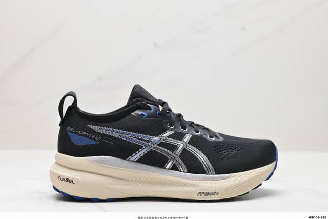 公司级瑟亚士asics Gel-Kayano 31 亚卡诺31低代帮专业有氧轻超量休闲动运全能慢鞋跑。标原半码制#全新原装数据开人发体工学体一式轻贾质卡双编层鞋