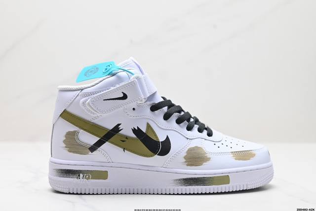 公司级nike Air Force 1 Mid 07 原楦头原纸板 打造纯正中帮空军版型 专注外贸渠道 全掌内置蜂窝气垫 原盒配件 原厂中底钢印、拉帮完美 官方